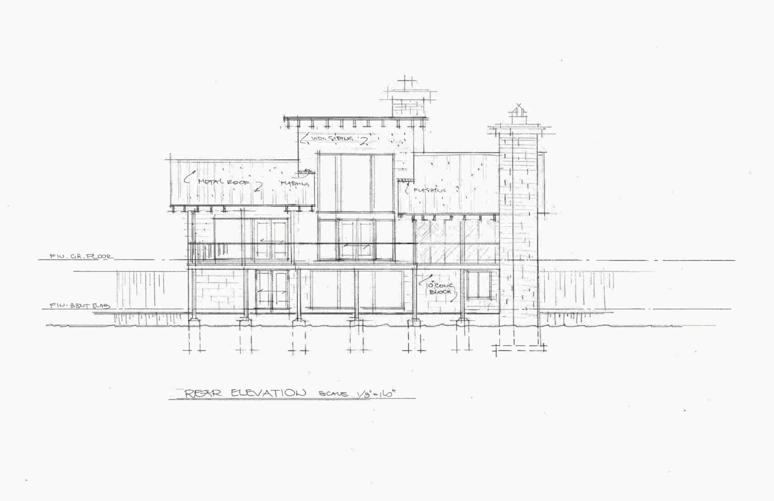Milenov Cottage - Rear Elevation 2