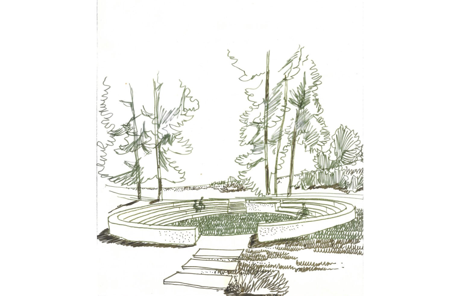 Public conversation pit